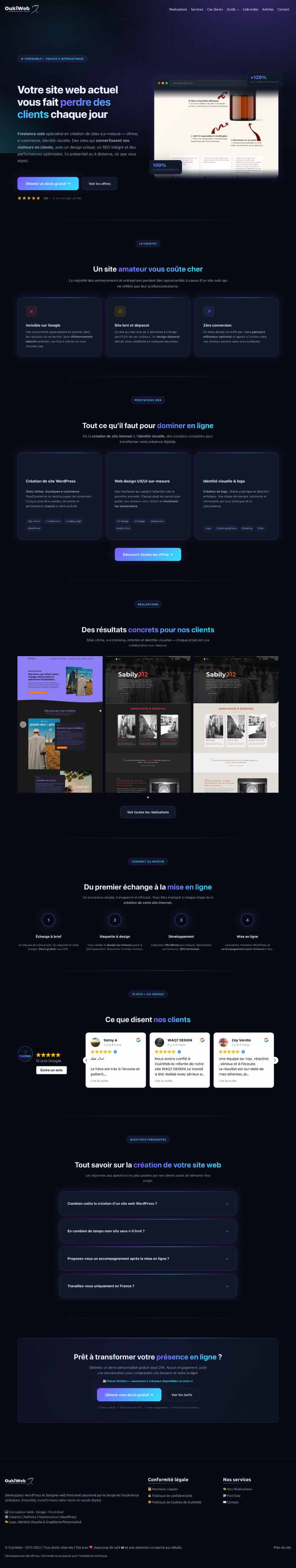 Exemple de design front-end — glassmorphism et animations CSS