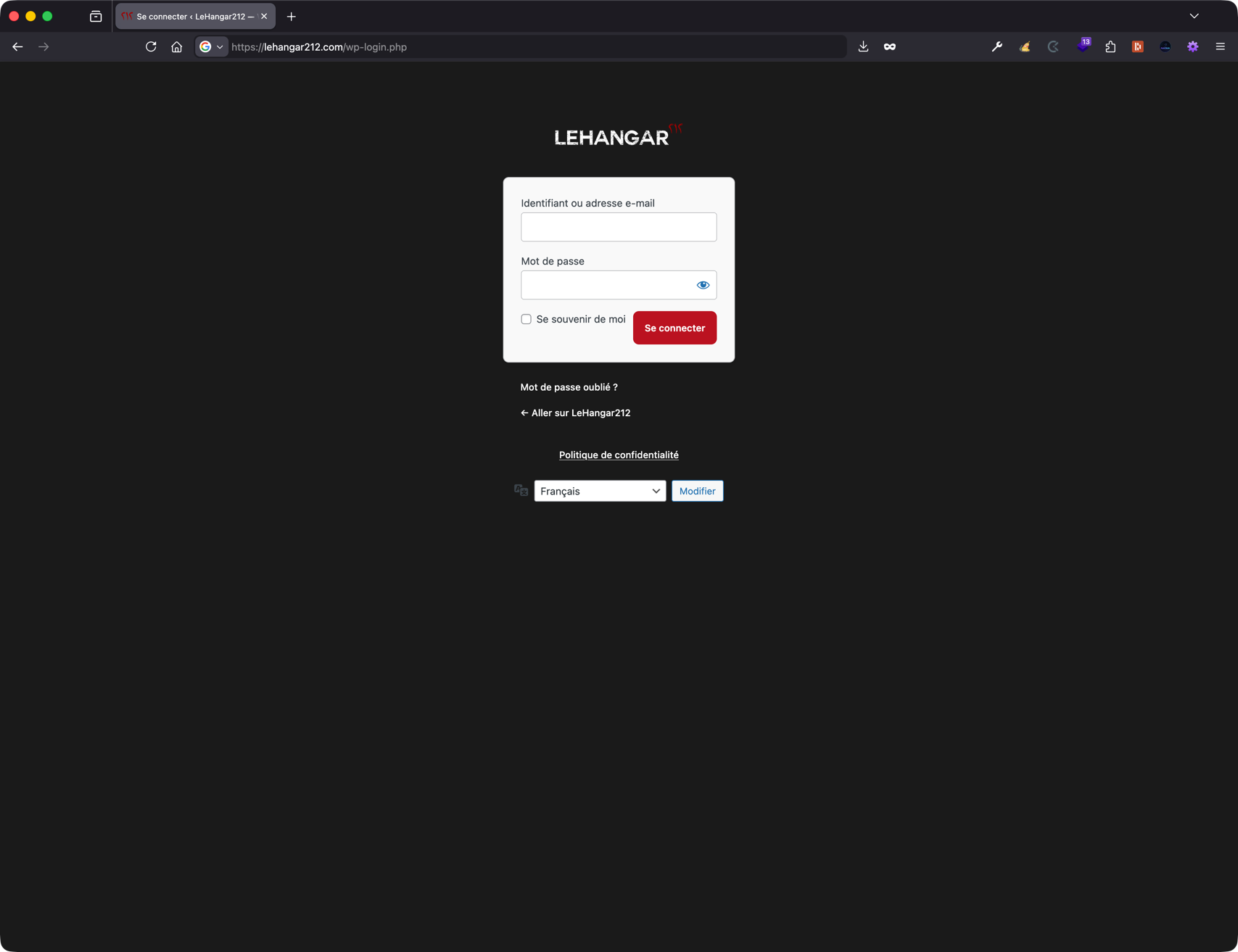 Page de connexion WordPress personnalisée avec WP Custom Login — logo, couleurs et fond custom
